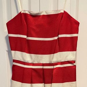 Vineyard Vines Strapless Stripe Dress